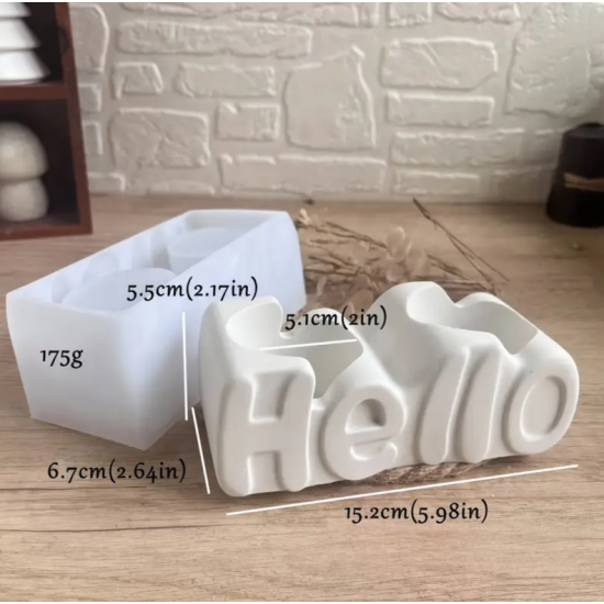YY4719 - HELLO SUKULENT - SİLİKON KALIP